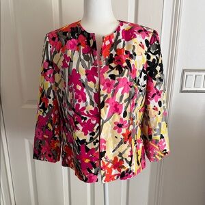 Kasper Multicolor Floral Blazer